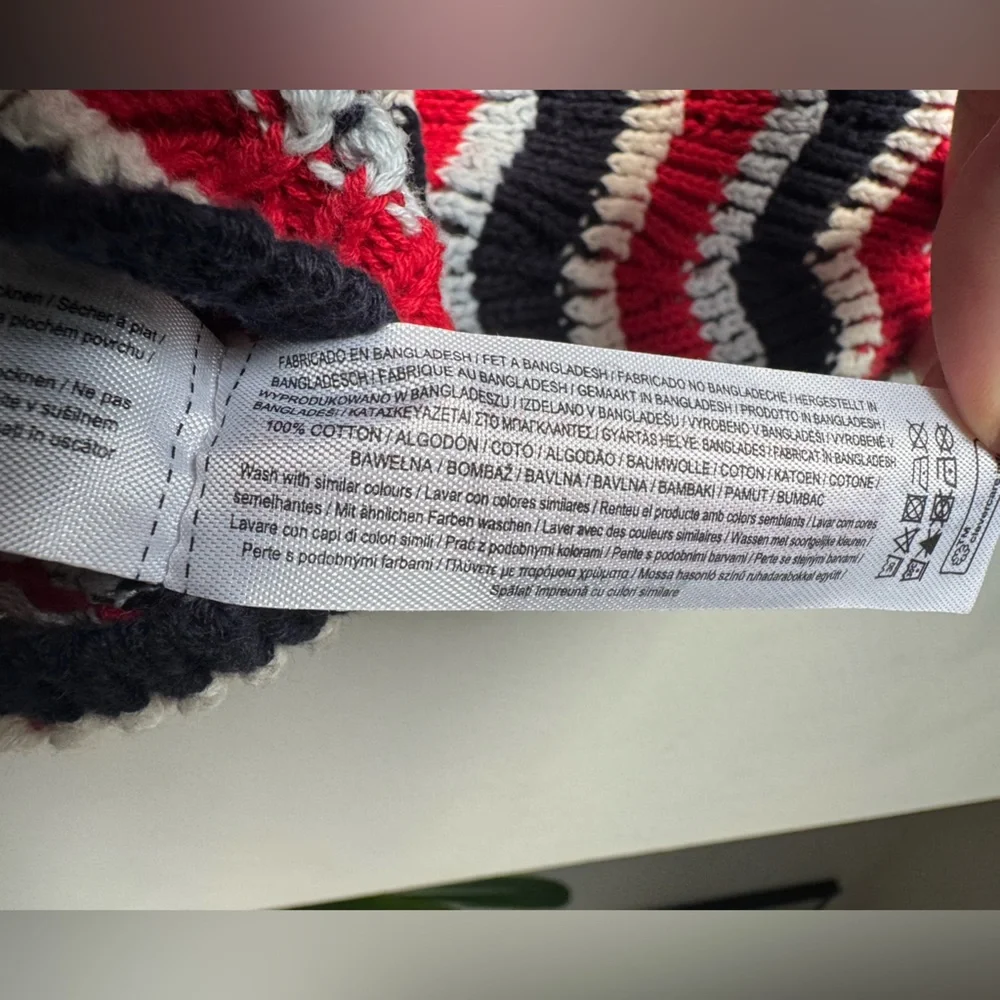 100% Cotton Striped Sleeveless Knit Top - Picture 5 of 8